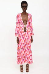 Dodo Bar Or Knit Plunge Maxi Dress