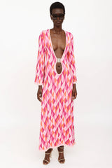 Dodo Bar Or Knit Plunge Maxi Dress