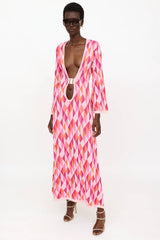 Dodo Bar Or Knit Plunge Maxi Dress