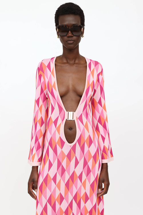 Dodo Bar Or Knit Plunge Maxi Dress