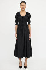 Dôen Smocked Pleated Dress