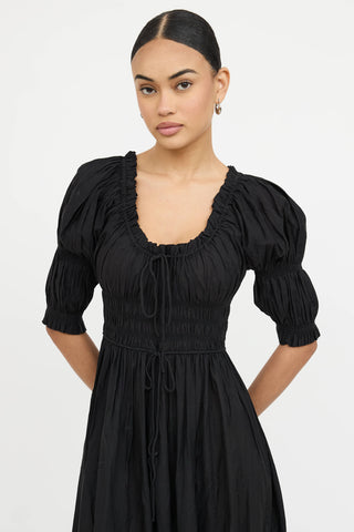 Dôen Smocked Pleated Dress