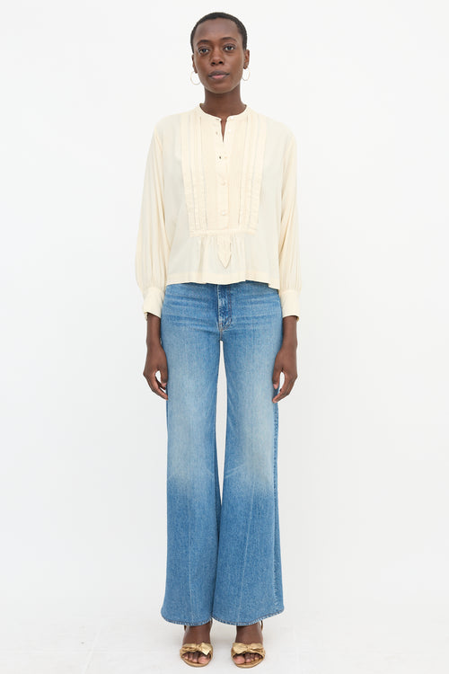 Dôen Silk Pintuck Blouse