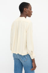 Dôen Silk Pintuck Blouse