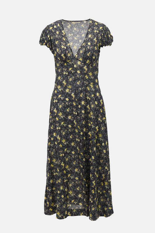 Dôen Floral Rosalinda Midi Dress