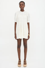 Dôen Floral Embroidered Tier Dress