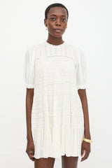 Dôen Floral Embroidered Tier Dress