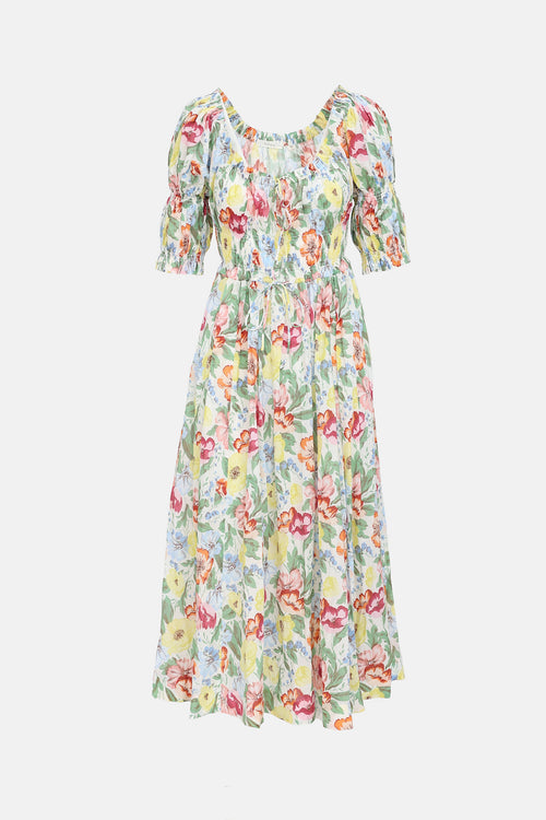 DôenFloral Ischia Maxi Dress
