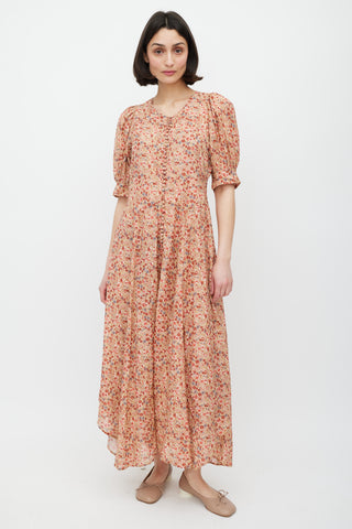 Dôen Pink & Multicolour Floral Laurel Dress