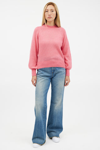 Dôen Pink Wool Knit Sweater