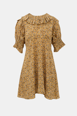 Dôen Silk Floral Baudoin Dress