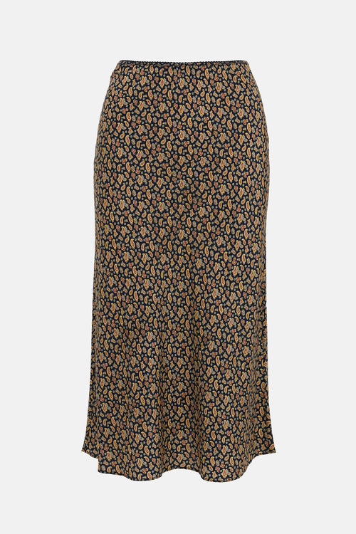 Dôen Silk Paisley Elowen Skirt