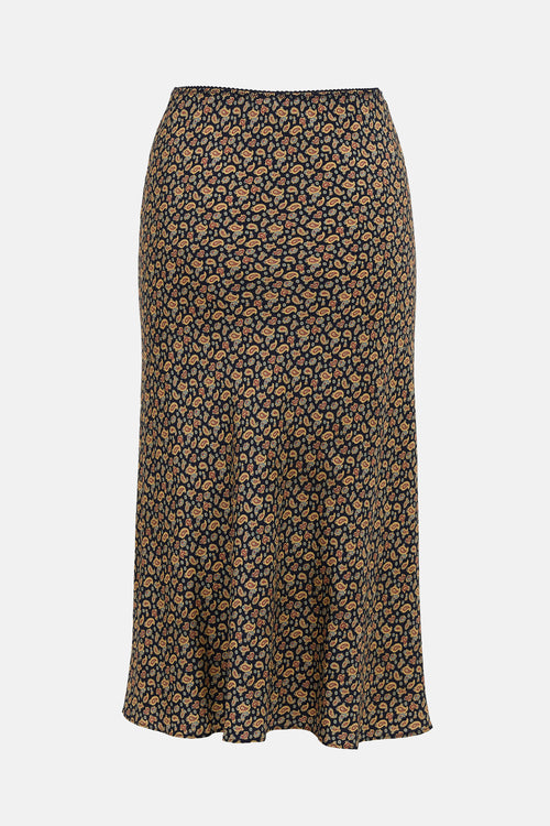 Dôen Silk Paisley Elowen Skirt