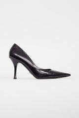 Dolce & Gabbana Black Patent Leather Glitter Pump