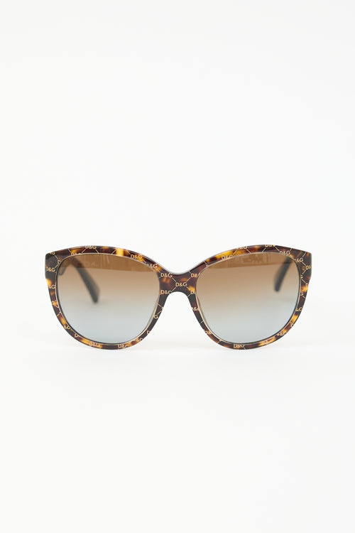 Dolce & Gabbana 4159 Monogram Round Sunglasses