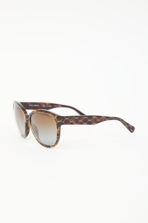 Dolce & Gabbana 4159 Monogram Round Sunglasses