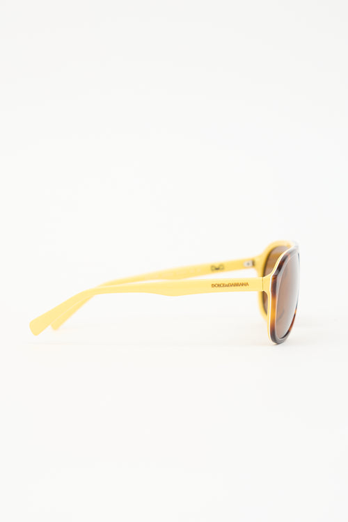 Dolce & Gabbana 4169 Marbled Aviator Sunglasses