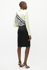 Dolce & Gabbana Black & White Comic Belt Bag