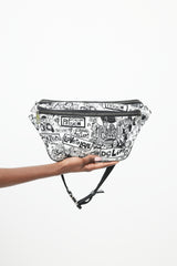 Dolce & Gabbana Black & White Comic Belt Bag