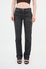 Dolce & Gabbana 2003 Layered Pocket Jeans