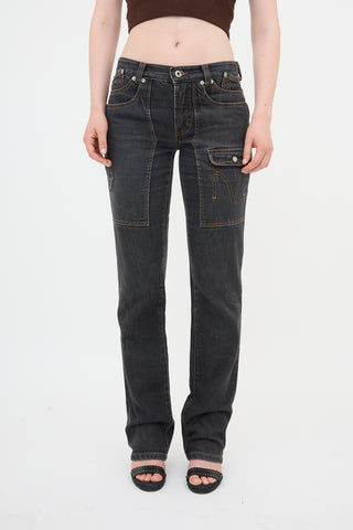 Dolce & Gabbana 2003 Layered Pocket Jeans