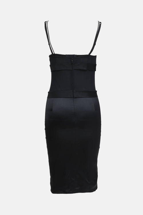 Dolce & Gabbana 2004 Tiered Silk Midi Dress