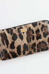 Dolce & Gabbana Patent Leather Patterned Clutch