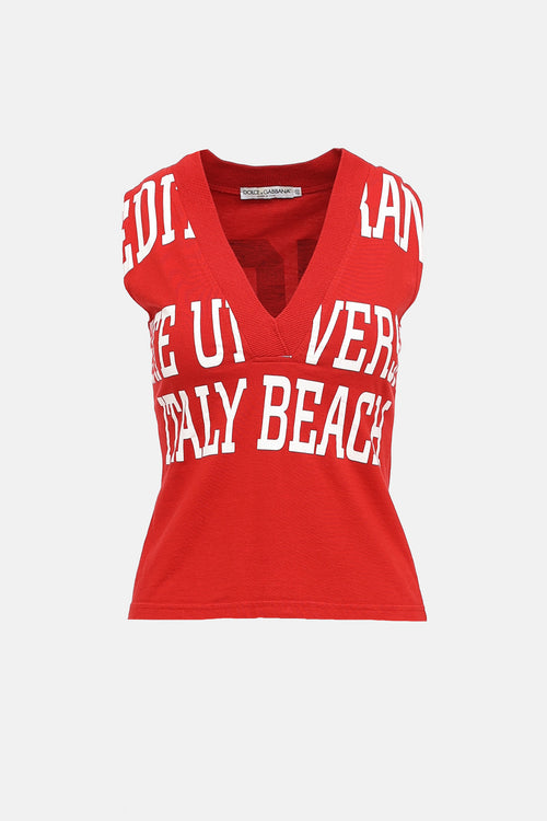 Dolce & Gabbana 2002 University Beach Sleeveless Top