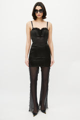 Dolce & Gabbana 1990s Black Corset Bodycon Dress