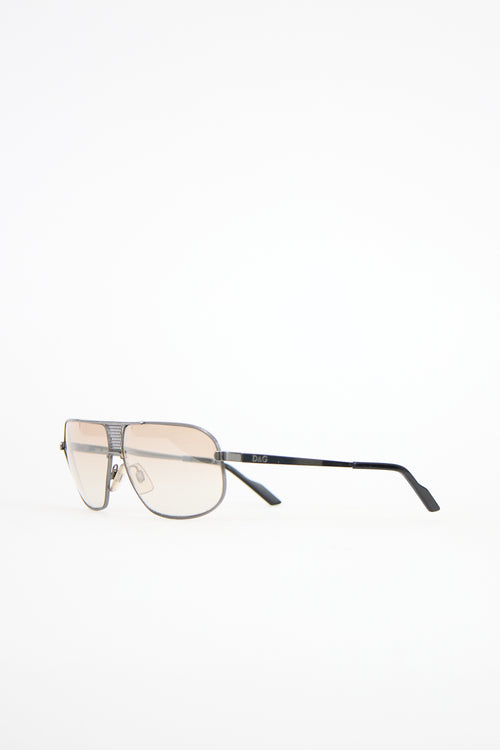 Dolce & Gabbana 2136 Mesh Aviator Sunglasses