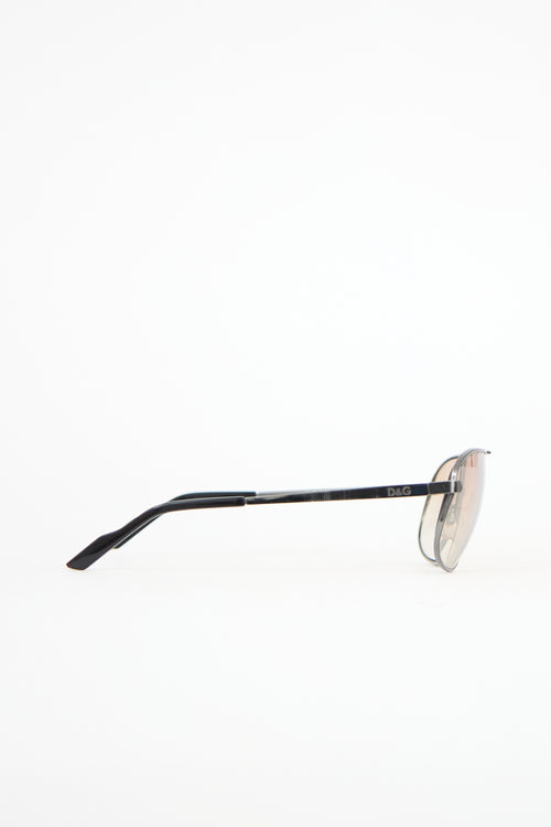 Dolce & Gabbana 2136 Mesh Aviator Sunglasses