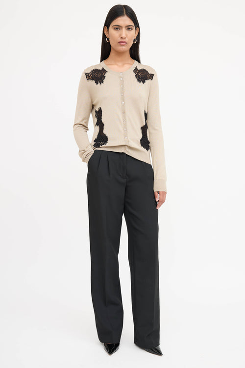 Dolce & Gabbana Silk Lace Cardigan