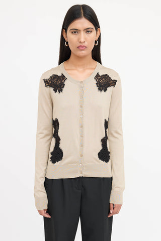 Dolce & Gabbana Silk Lace Cardigan
