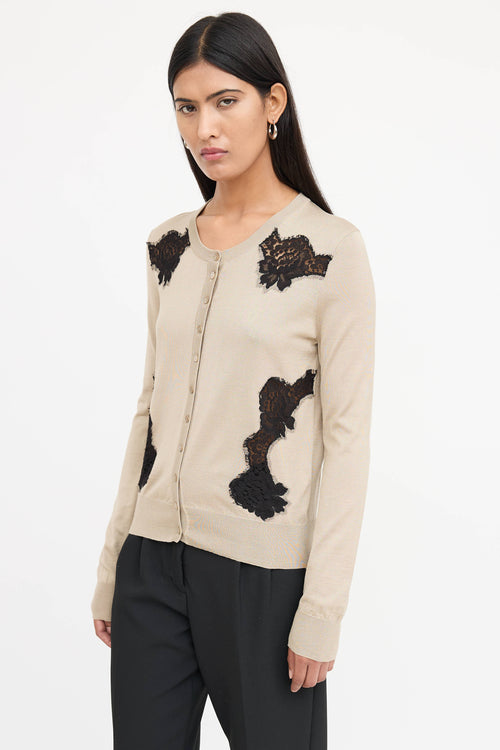 Dolce & Gabbana Silk Lace Cardigan