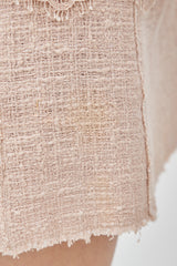 Dolce & Gabbana Beige Lace & Tweed Sleeveless Dress