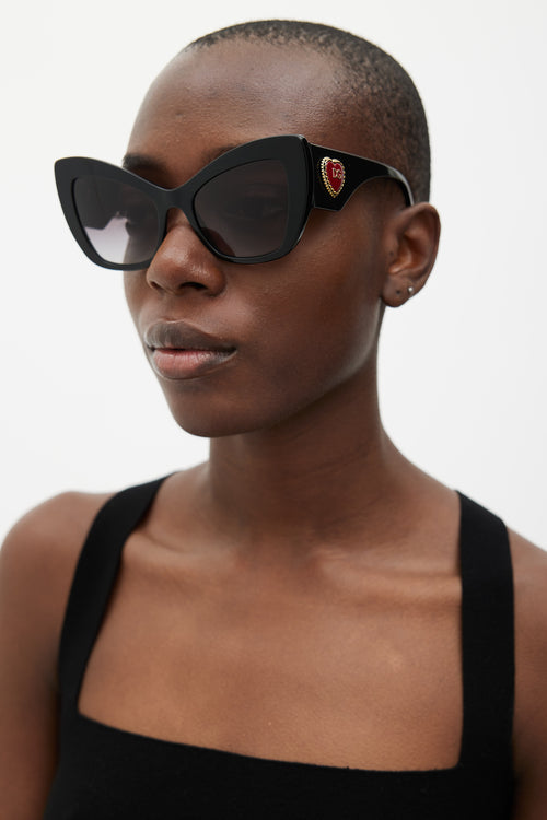 Dolce & Gabbana Black 4349 Oversized Sunglasses