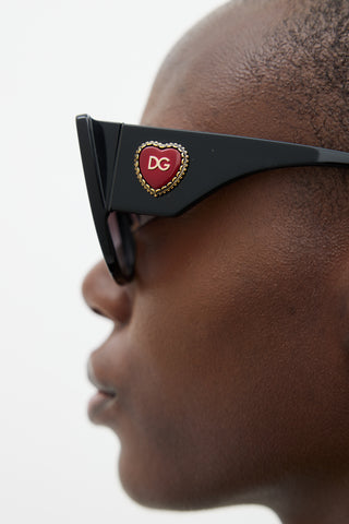 Dolce & Gabbana Black 4349 Oversized Sunglasses