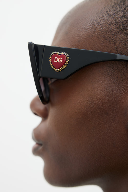 Dolce & Gabbana Black 4349 Oversized Sunglasses