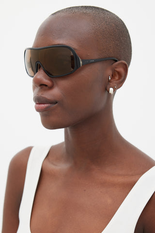Dolce & Gabbana Black & Brown Rectangular DG417S Sunglasses