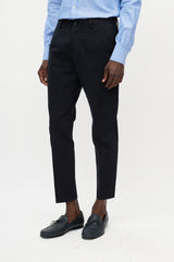 Dolce & Gabbana Black Buttoned Waist Trouser