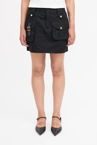 Dolce & Gabbana Faille Cargo Mini Skirt