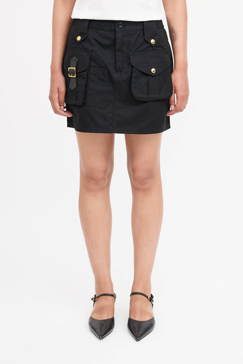 Dolce & Gabbana Faille Cargo Mini Skirt