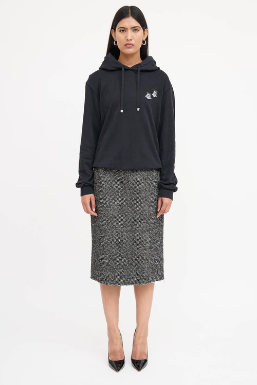 Dolce & Gabbana Wool Checkered Skirt