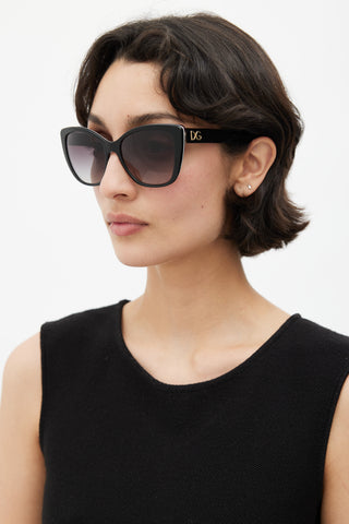Dolce & Gabbana Black DG4216 Oversized Sunglasses