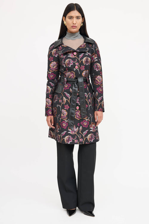 Dolce & Gabbana Floral Brocade Coat
