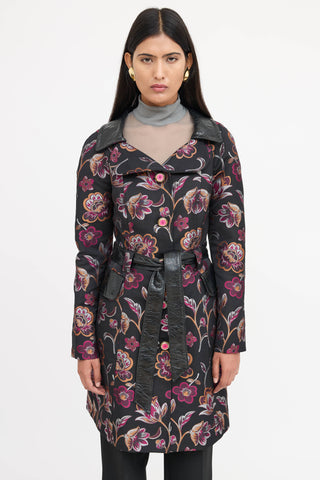 Dolce & Gabbana Floral Brocade Coat