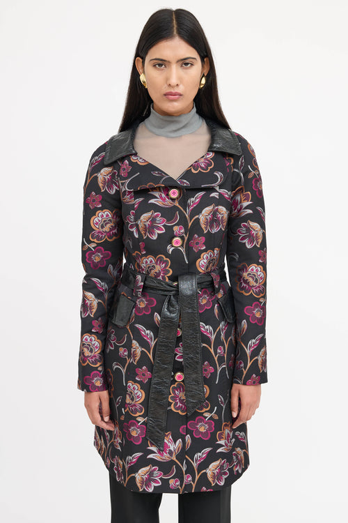 Dolce & Gabbana Floral Brocade Coat