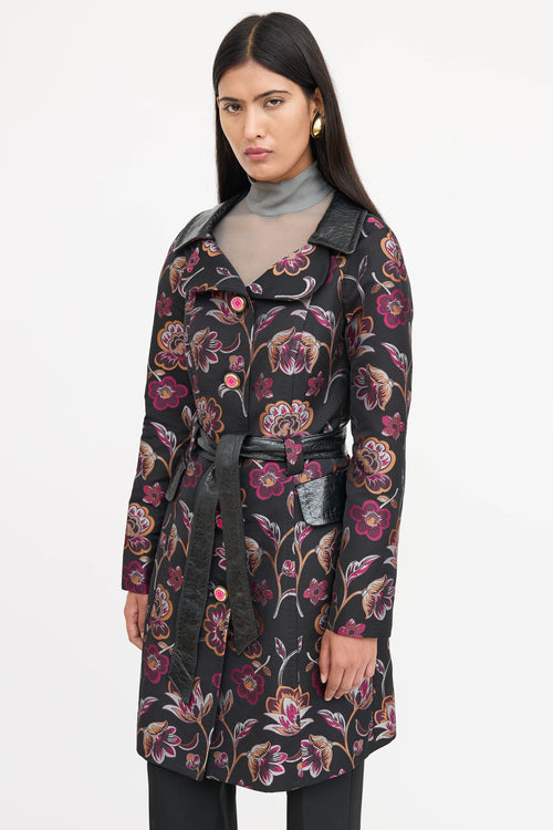 Dolce & Gabbana Floral Brocade Coat