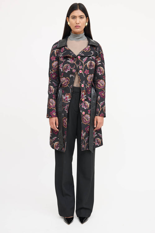 Dolce & Gabbana Floral Brocade Coat