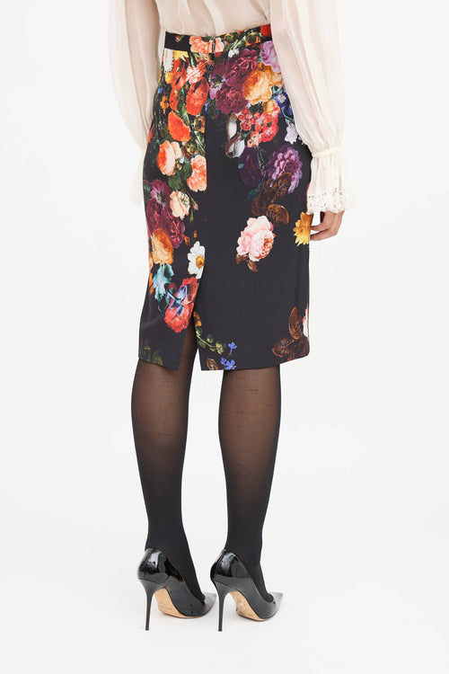 Dolce & Gabbana Floral Midi Skirt
